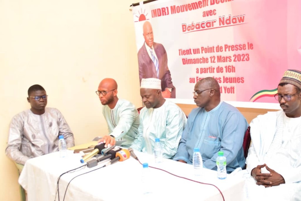 Déclaration de presse, Mouvement Deefar sa Reew (MDR) Babacar&nbsp;Ndaw